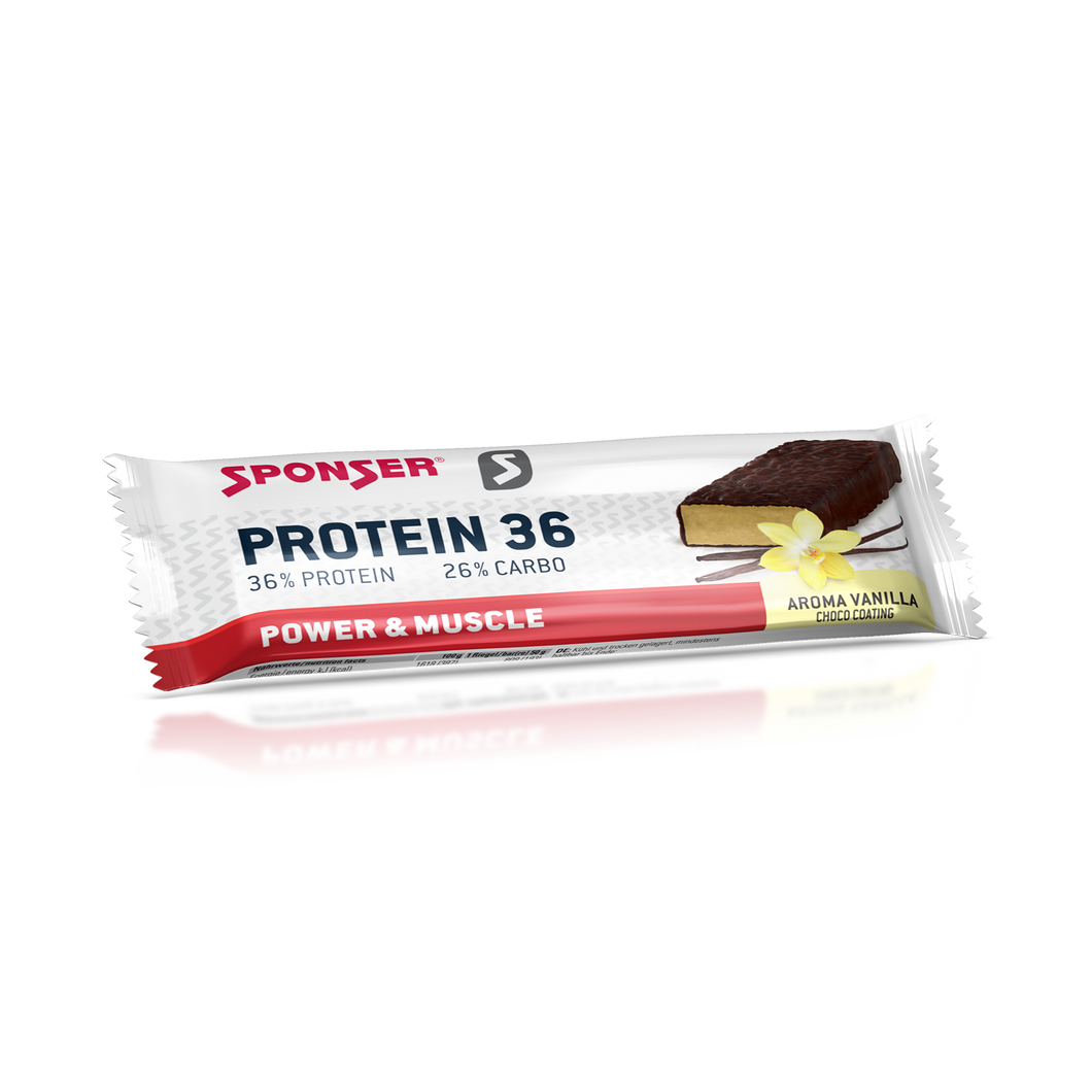 SPONSER PROTEIN 36 BAR RIEGEL VANILLE 5 x 50g